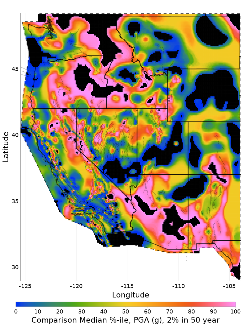 Median Percentile Map