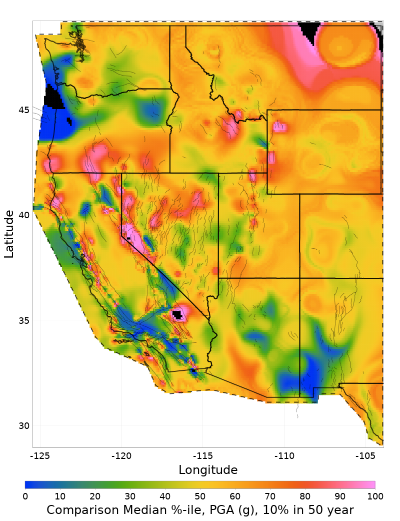 Median Percentile Map