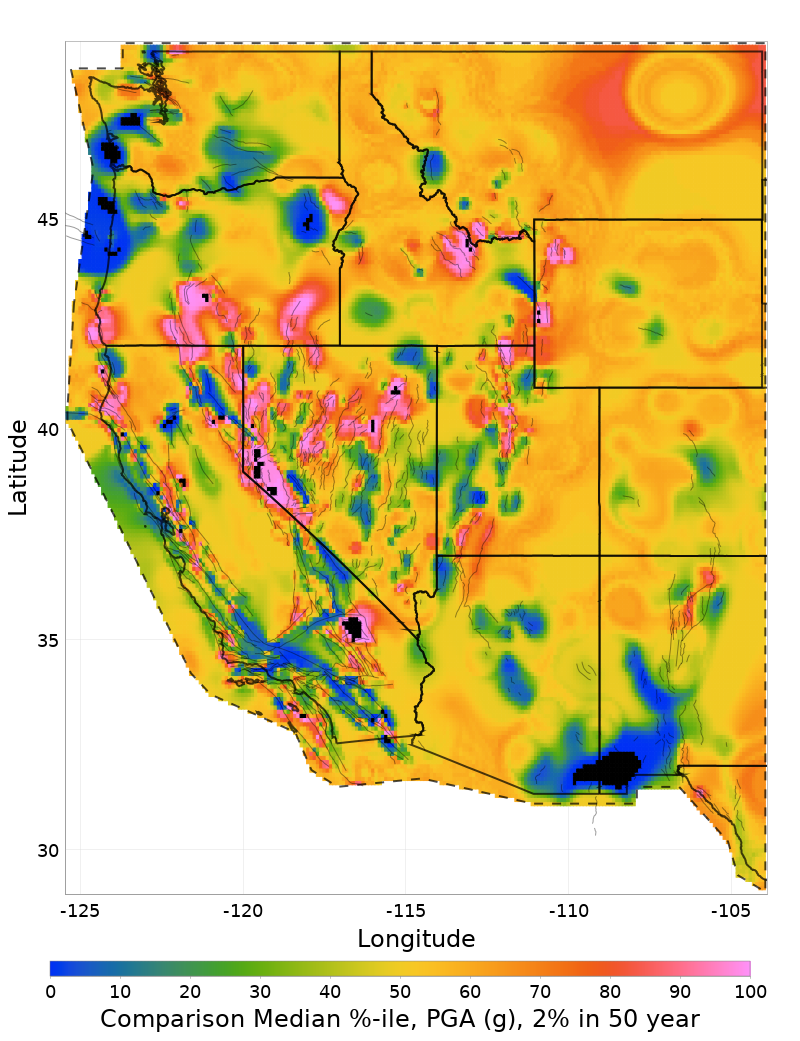 Median Percentile Map