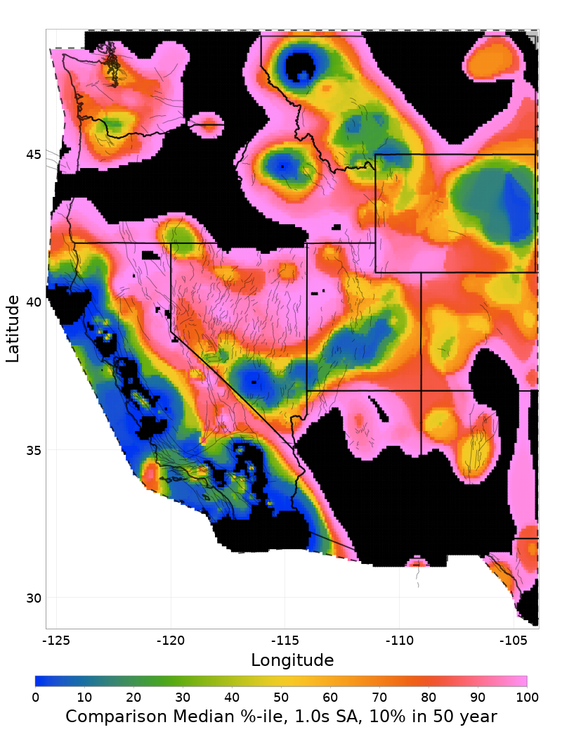 Median Percentile Map