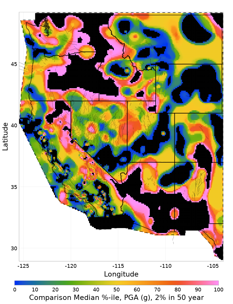 Median Percentile Map