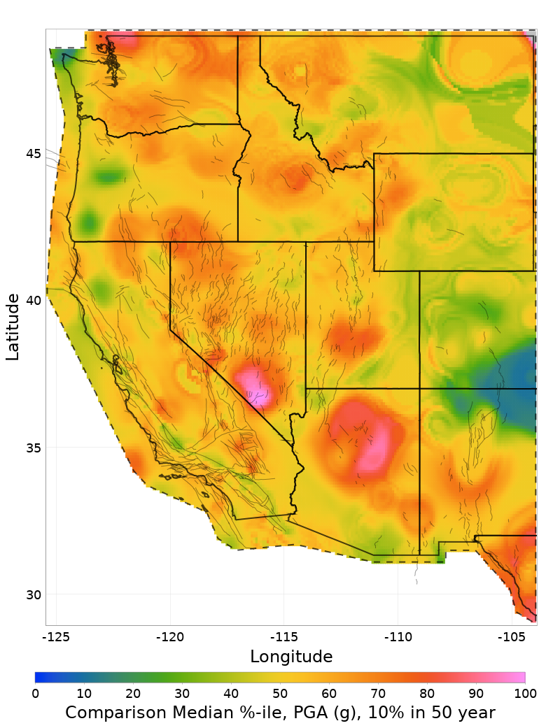 Median Percentile Map