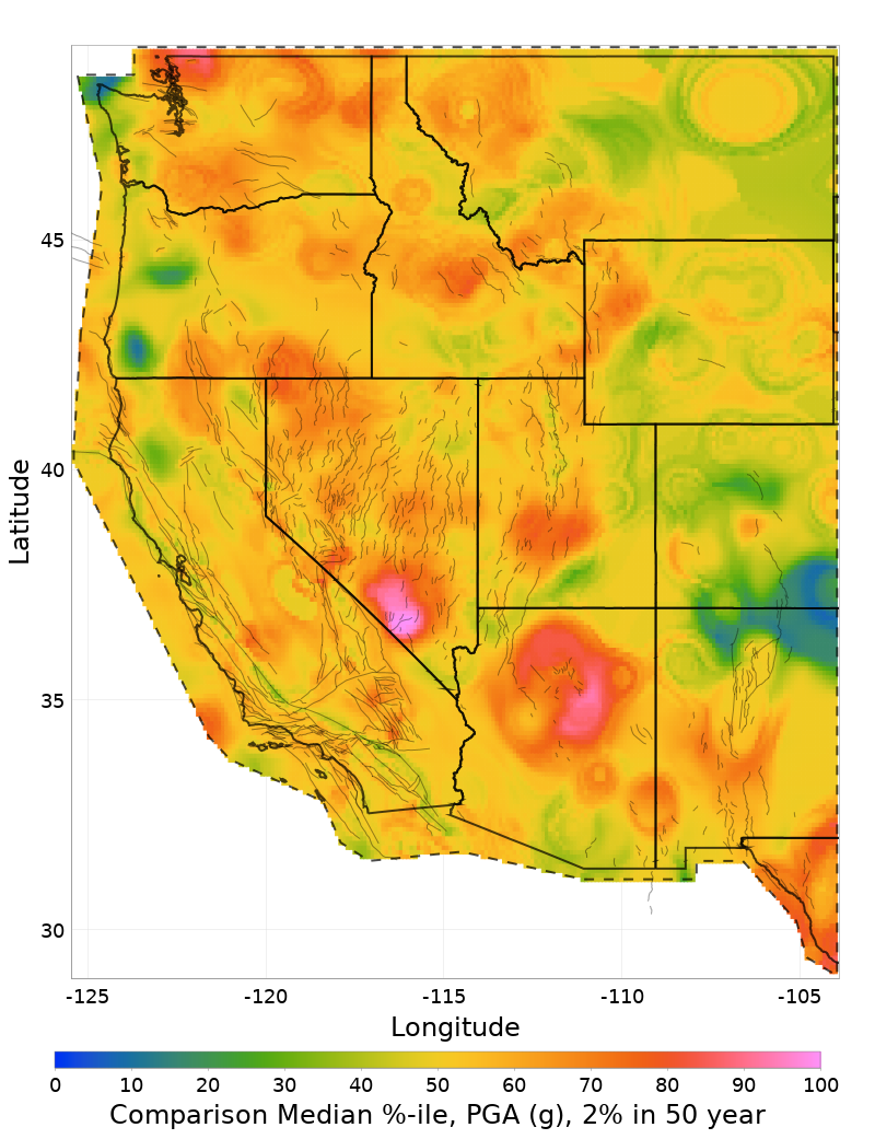 Median Percentile Map