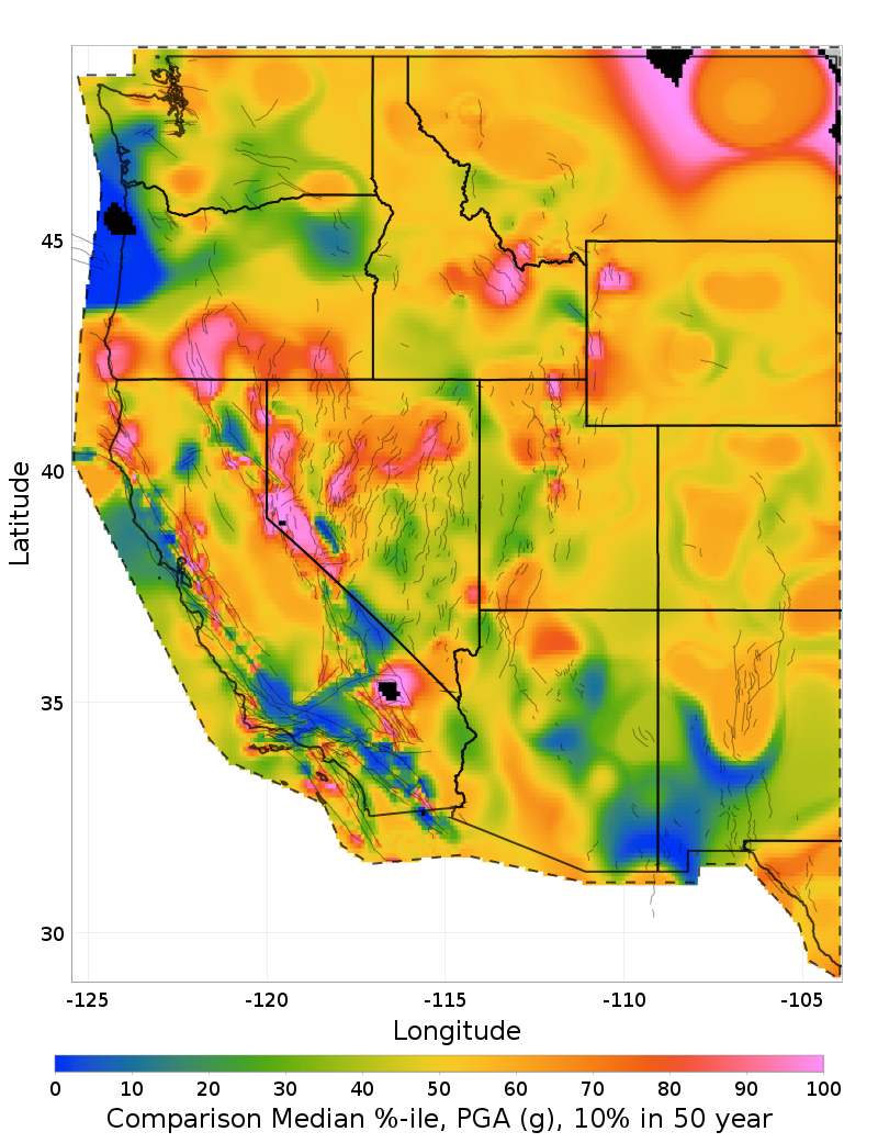 Median Percentile Map