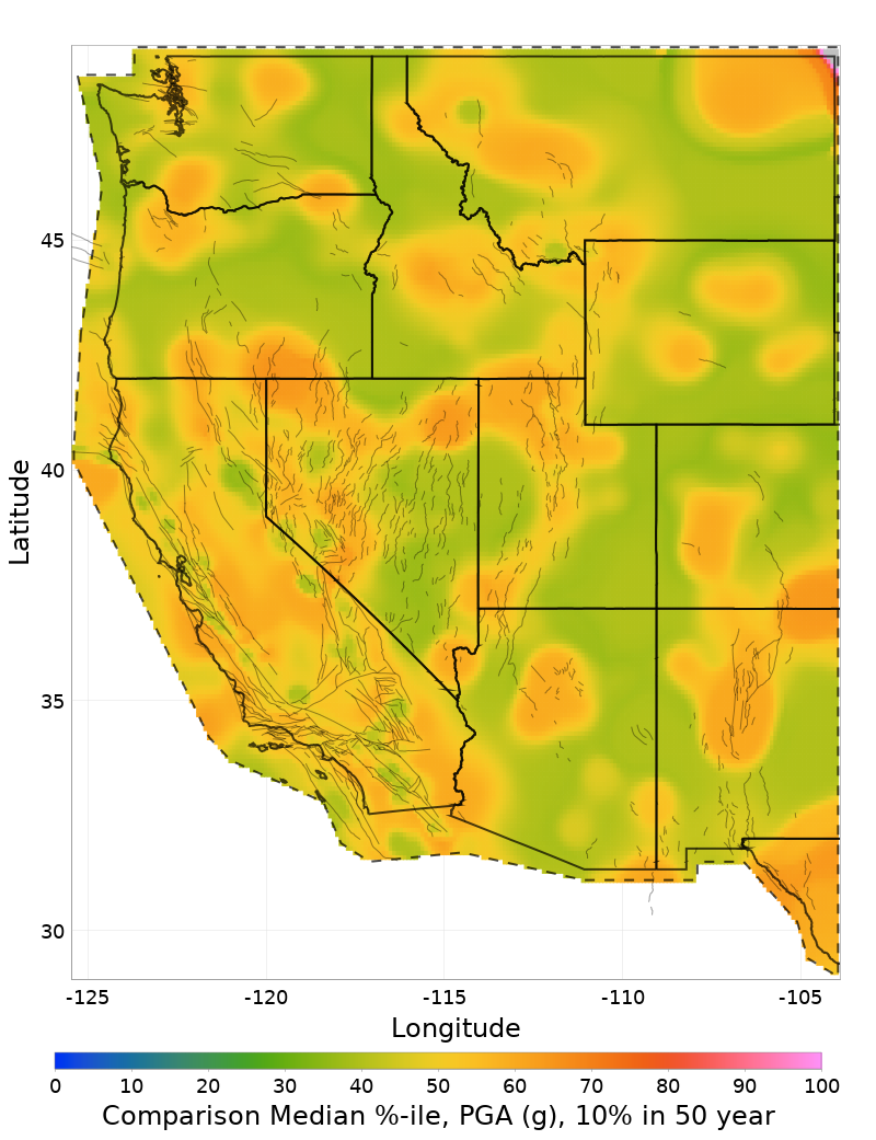 Median Percentile Map
