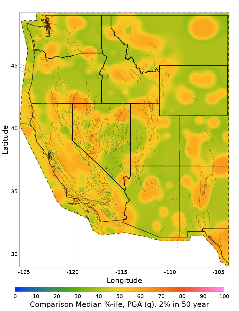 Median Percentile Map