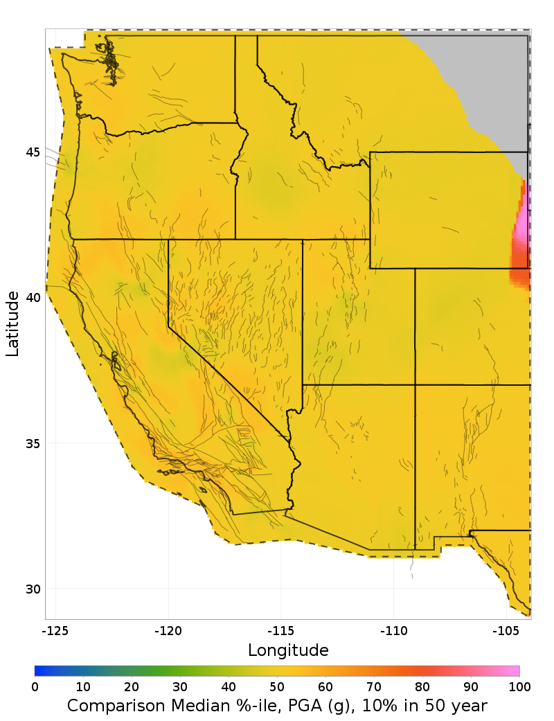 Median Percentile Map
