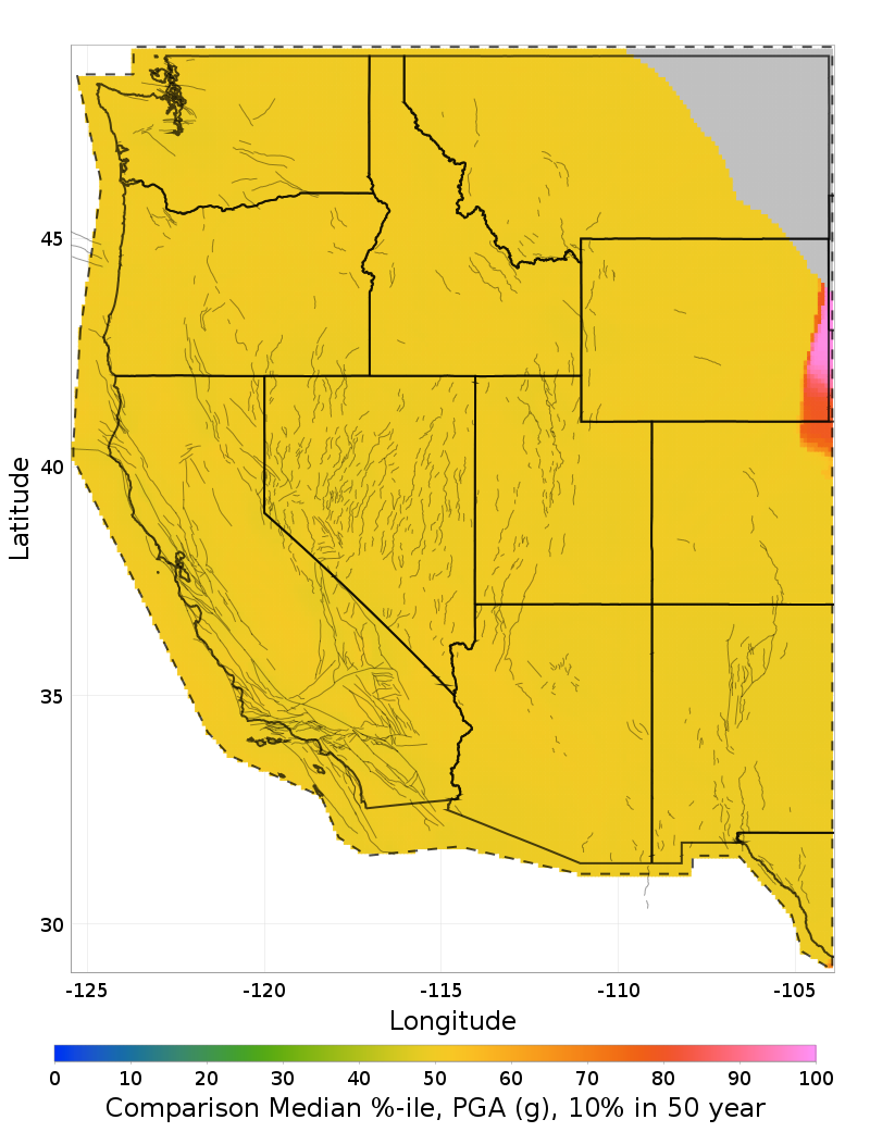 Median Percentile Map